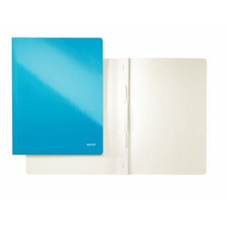 Skoroszyt A4 WOW niebieski metaliczny karton 80g Leitz (30010036)