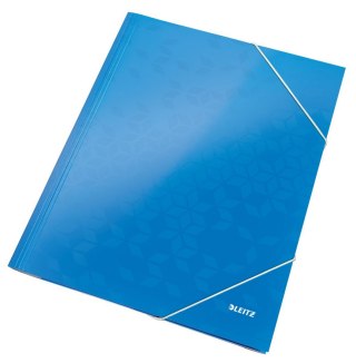 Teczka kartonowa na gumkę WOW A4 niebieski metaliczny 80g Leitz (39820036)