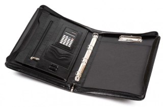 Teczka konferencyjna A4 Brak przechowywanie dokumentów Okładka czarny ekoskóra Jan-Pol Bis (AK-11N)