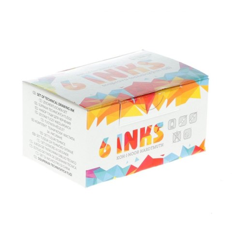 Tusz kreślarski Koh-I-Noor MIX KOLORÓW kolor: mix 20ml Tusz kreślarski Koh-I-Noor MIX KOLORÓW kolor: mix 20ml