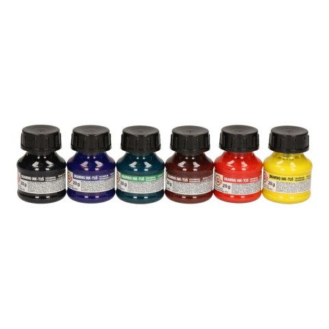 Tusz kreślarski Koh-I-Noor MIX KOLORÓW kolor: mix 20ml Tusz kreślarski Koh-I-Noor MIX KOLORÓW kolor: mix 20ml