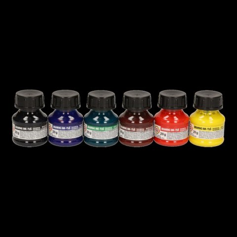 Tusz kreślarski Koh-I-Noor MIX KOLORÓW kolor: mix 20ml Tusz kreślarski Koh-I-Noor MIX KOLORÓW kolor: mix 20ml