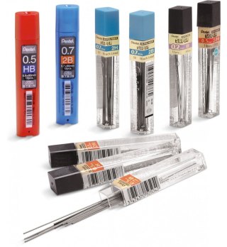 Wkład do ołówka (grafit) 2B 0,5mm Pentel