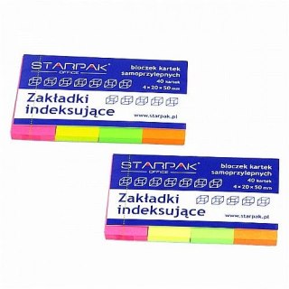 Zakładki indeksujące 160k [mm:] 20x50 Starpak (227917)