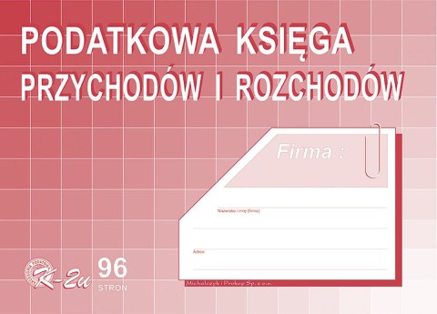 Druk offsetowy Michalczyk i Prokop Podatkowa księga przychodów i rozchodów A4 96k. (K-2u) Druk offsetowy Michalczyk i Prokop Podatkowa księga przychodów i rozchodów A4 96k. (K-2u)