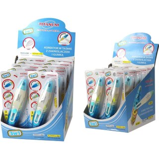 Korektor w taśmie (myszka) 3W1 5x6 [mm*m] Titanum