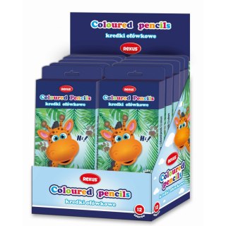 Kredki ołówkowe 12 kol. Rexus (603542)