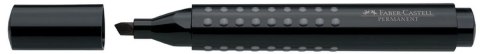 Marker permanentny Faber Castell Grip, czarny ścięta końcówka (FC150399)