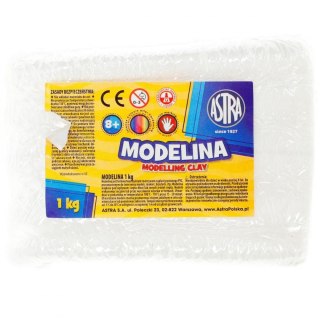 Modelina 1 kol. biała 1000g Astra