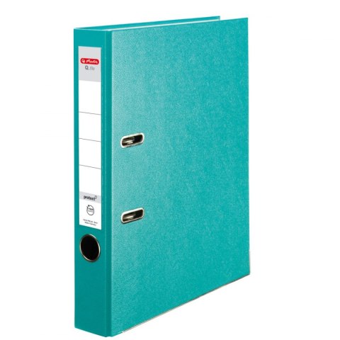 Segregator dźwigniowy Herlitz Q. file Standard A4 50mm turkusowy (0011178951)