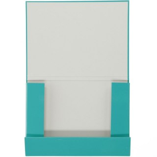 Teczka z szerokim grzbietem na gumkę skrzydłowa A4 turkusowy VauPe (322/05)