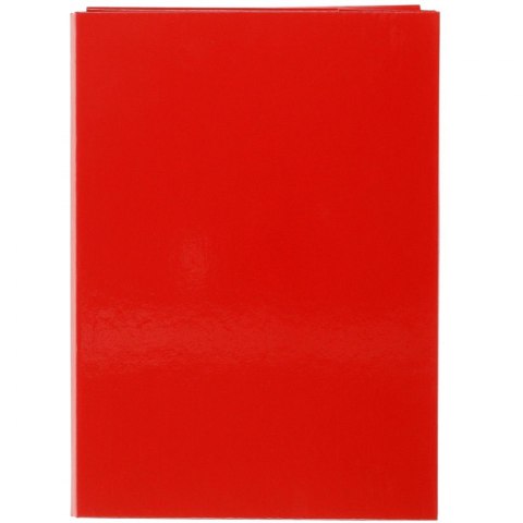 Teczka z szerokim grzbietem na rzep A4 czerwony VauPe (323/01)