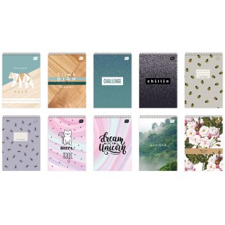 Kołozeszyt (kołonotatnik) A6 100k. krata Interdruk (KOŁOZA6100K)