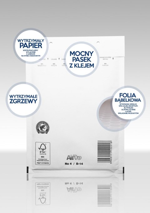 Koperta powietrzna 14/D biały [mm:] 175x265 AirPro