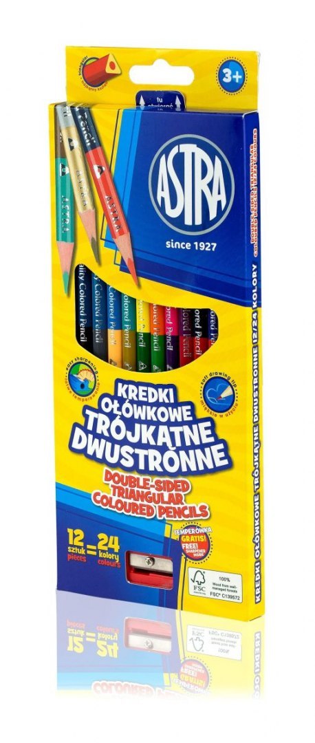Kredki ołówkowe 24 kol. Astra (312112001)