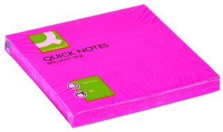 Notes samoprzylepny (karteczki) różowe 80k [mm:] 76x76 Q-Connect (KF10516)