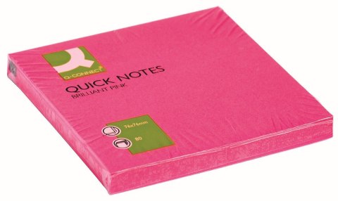 Notes samoprzylepny (karteczki) różowe 80k [mm:] 76x76 Q-Connect (KF10516)