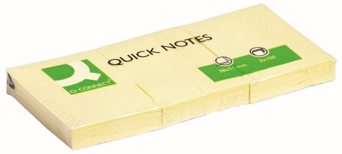 Notes samoprzylepny (karteczki) żółty 100k [mm:] 38x51 Q-Connect (KF10500)