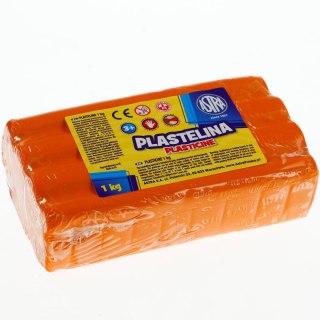 Plastelina 1 kol. pomarańczowa 1000g Astra