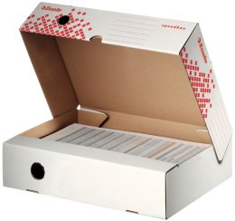 Pudło archiwizacyjne Esselte Speedbox A4 - biało-czerwony [mm:] 350x250x 80 (623910)
