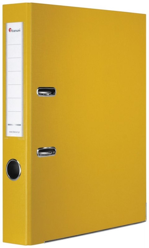 Segregator dźwigniowy Titanum A4 50mm żółty (08)