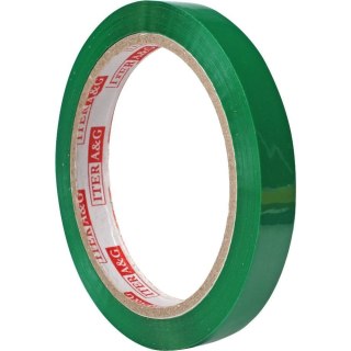 Taśma pakowa 12x66 [mm x m] zielona Iter A&G
