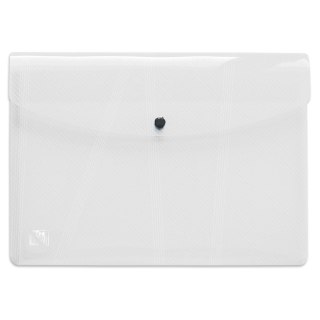 Teczka plastikowa na guzik Hawai A4 przezroczysty 300 mic. Elba (400031408)