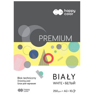 Blok techniczny A3 biały 250g 10k Happy Color (HA 3725 3040-0)