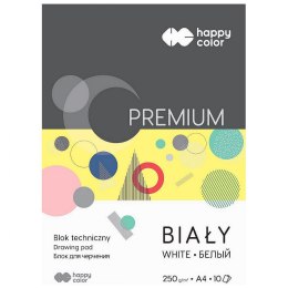 Blok techniczny Happy Color A4 biały 250g 10k (HA 3725 2030-0)