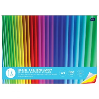 Blok techniczny A3 mix 180g 20k Interdruk (BLTKA3LUX)