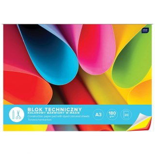 Blok techniczny A3 mix 180g 20k Interdruk (BLTKA3LUX)