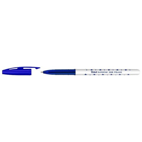 Długopis Toma gwiazdki niebieski niebieski 0,5mm (TO-059 1 2)