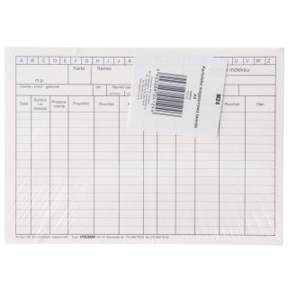 Druk samokopiujący A5 kartoteka magazynowa (karton twardy) A5 100k. Stolgraf (M24)