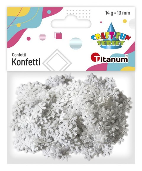 Konfetti Craft-Fun Series płatki śniegu 10mm Titanum (CR028)