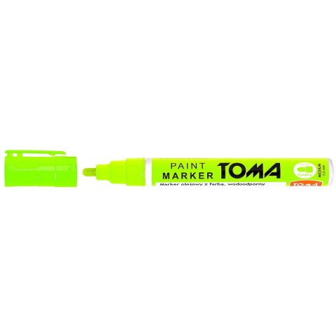 Marker olejowy Toma, zielony neonowy 2,5mm okrągła końcówka (to-40)