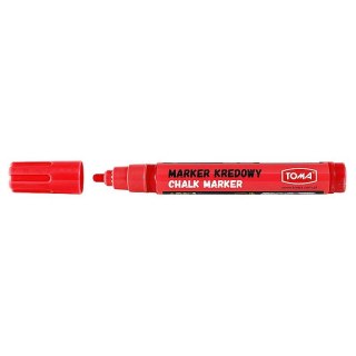 Marker specjalistyczny kredowy wkład czerwony 4,5mm okrągła końcówka Toma (TO-292 2 2)