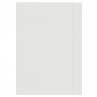 Teczka kartonowa na gumkę lux A4 biała 250g Barbara