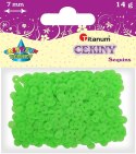 Cekiny Titanum Craft-Fun Series Okrągłe matowe jasnozielone