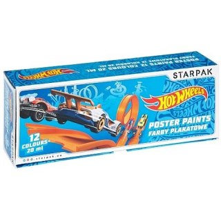 Farby plakatowe Hot Wheels kolor: mix 20ml 12 kolor. Starpak (337500)