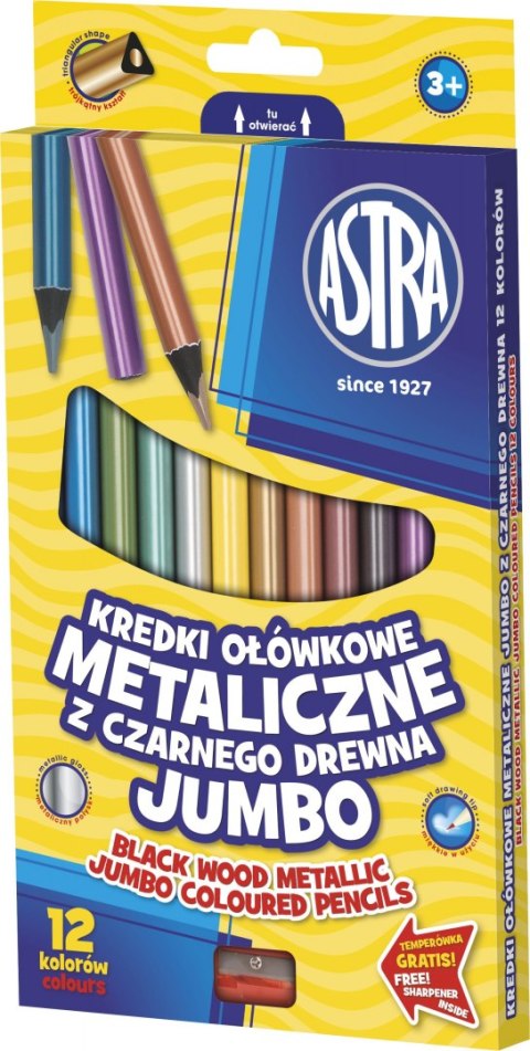 Kredki ołówkowe Jumbo 12 kol. Astra (312114003)