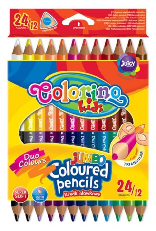 Kredki ołówkowe Colorino dwustronne 24 kol. Patio (51880)