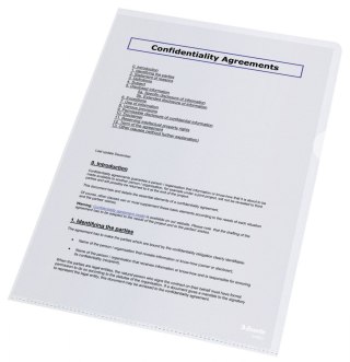 Ofertówka A4 kolor: przezroczysty typu U 85 mic. Esselte (54852)