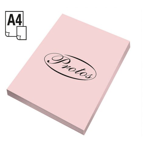 Papier kolorowy A4 różowy jasny 160g Protos