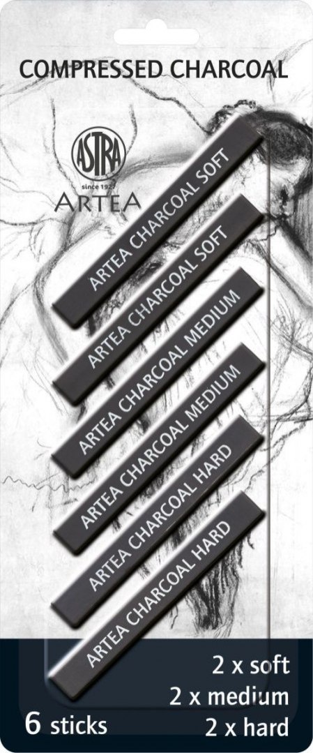 Węgiel rysunkowy 6 szt Artea (323115006)
