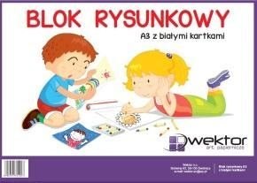 Blok rysunkowy A3 biały 80g 20k [mm:] 297x420 Wektor