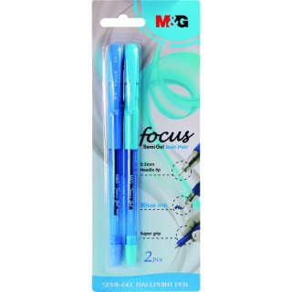 Długopis Focus Semi Gel wkład niebieski 0,5mm M&G (ABP62977)