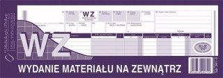 Druk samokopiujący 1/2 A4 WZ wydanie materiału na zewnątrz 80k. Michalczyk i Prokop (361-0)