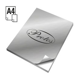 Etykieta samoprzylepna Protos A4 - srebrny [mm:] 210x297