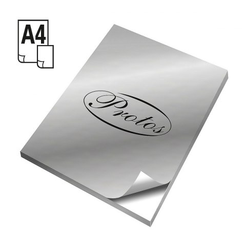 Etykieta samoprzylepna A4 srebrny [mm:] 210x297 Protos