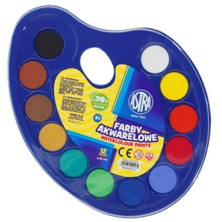 Farby akwarelowe 12 kolor. Astra